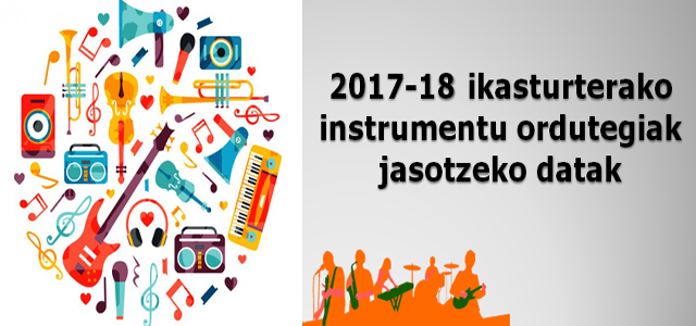 Instrumentuko ordutegien banaketa