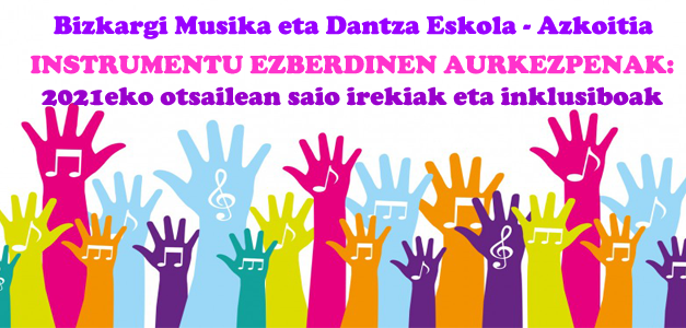Instrumentu ezberdinen aurkezpenak: saio irekiak eta inklusiboak