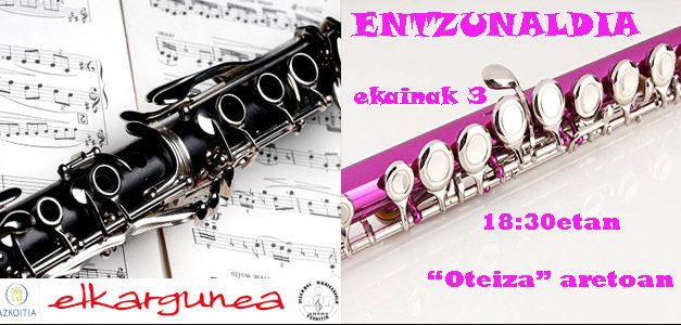 Flauta eta Klarineteko ikasleen Entzunaldia “Oteiza” aretoan, ekainaren 3an