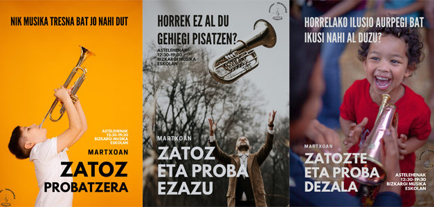Ate irekiak: metalezko haize isntrumentuak probatzeko aukera martxoan eta apirilean zehar