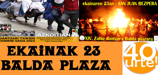 Ekainak 23: San Juan bezperan Musika Eskolak piztuko du sua: 40. urteurrena ospatzen du
