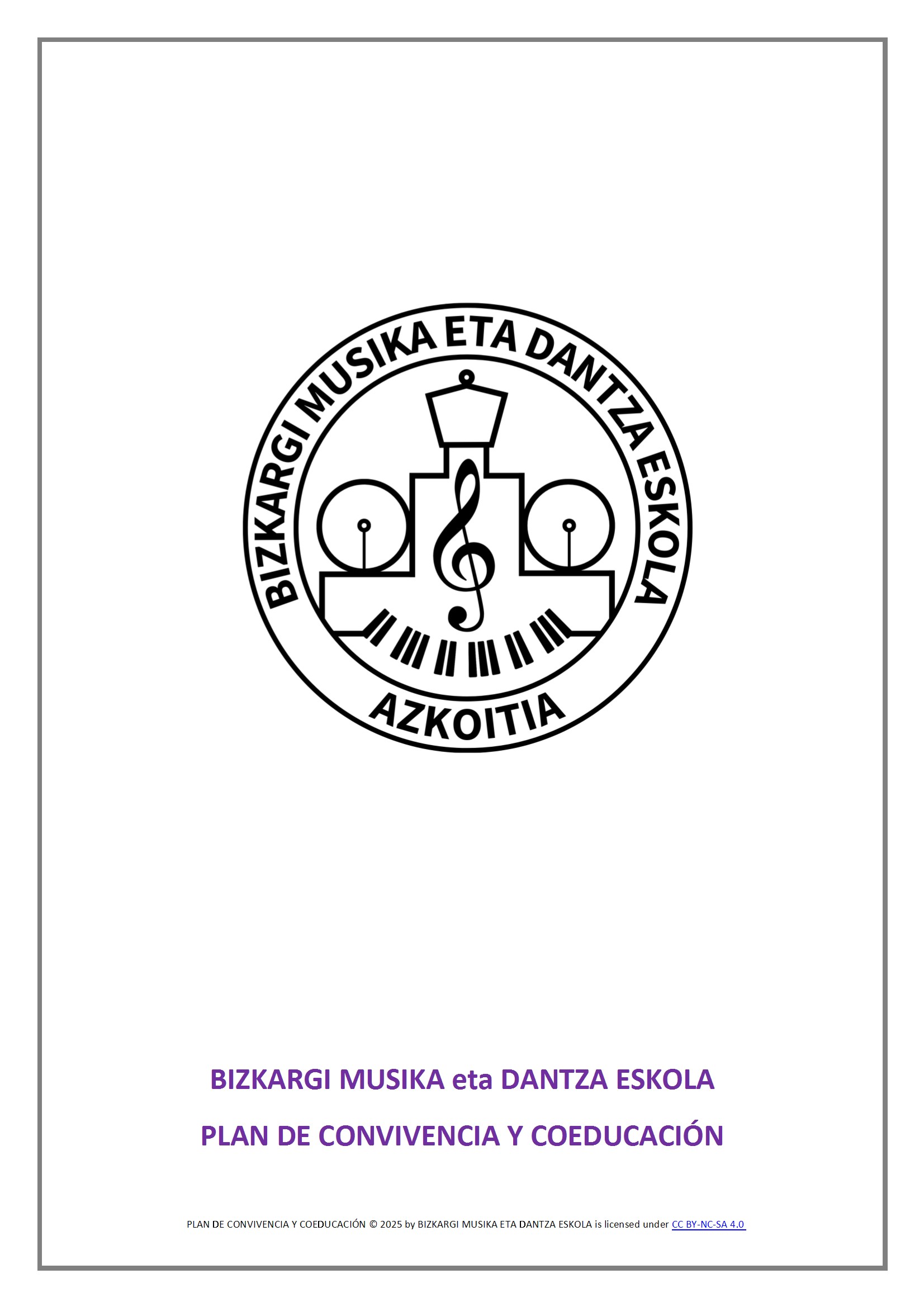 PLAN DE CONVIVENCIA Y COEDUCACIÓN