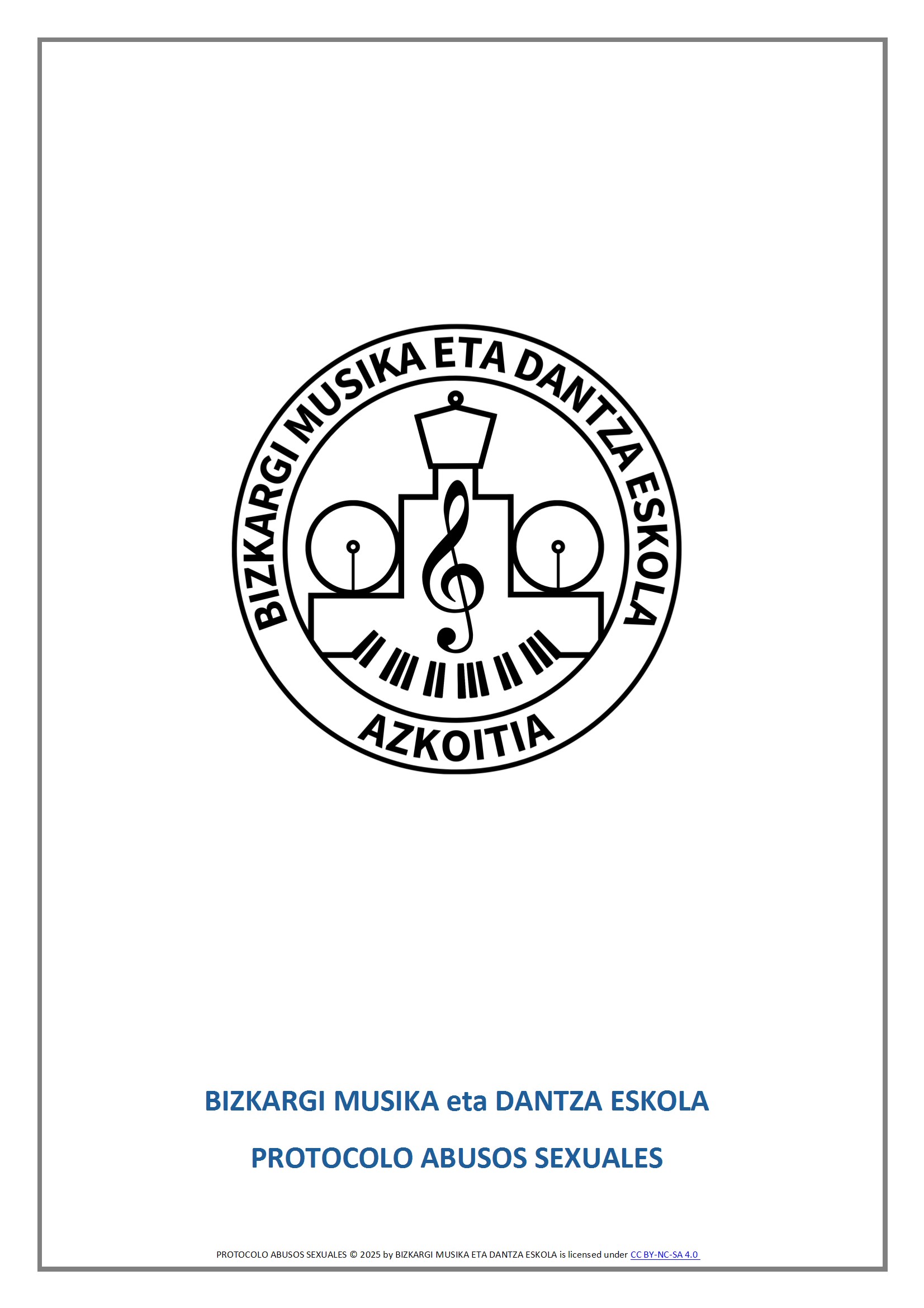 PROTOCOLO DE ACTUACIÓN ANTE ABUSOS SEXUALES