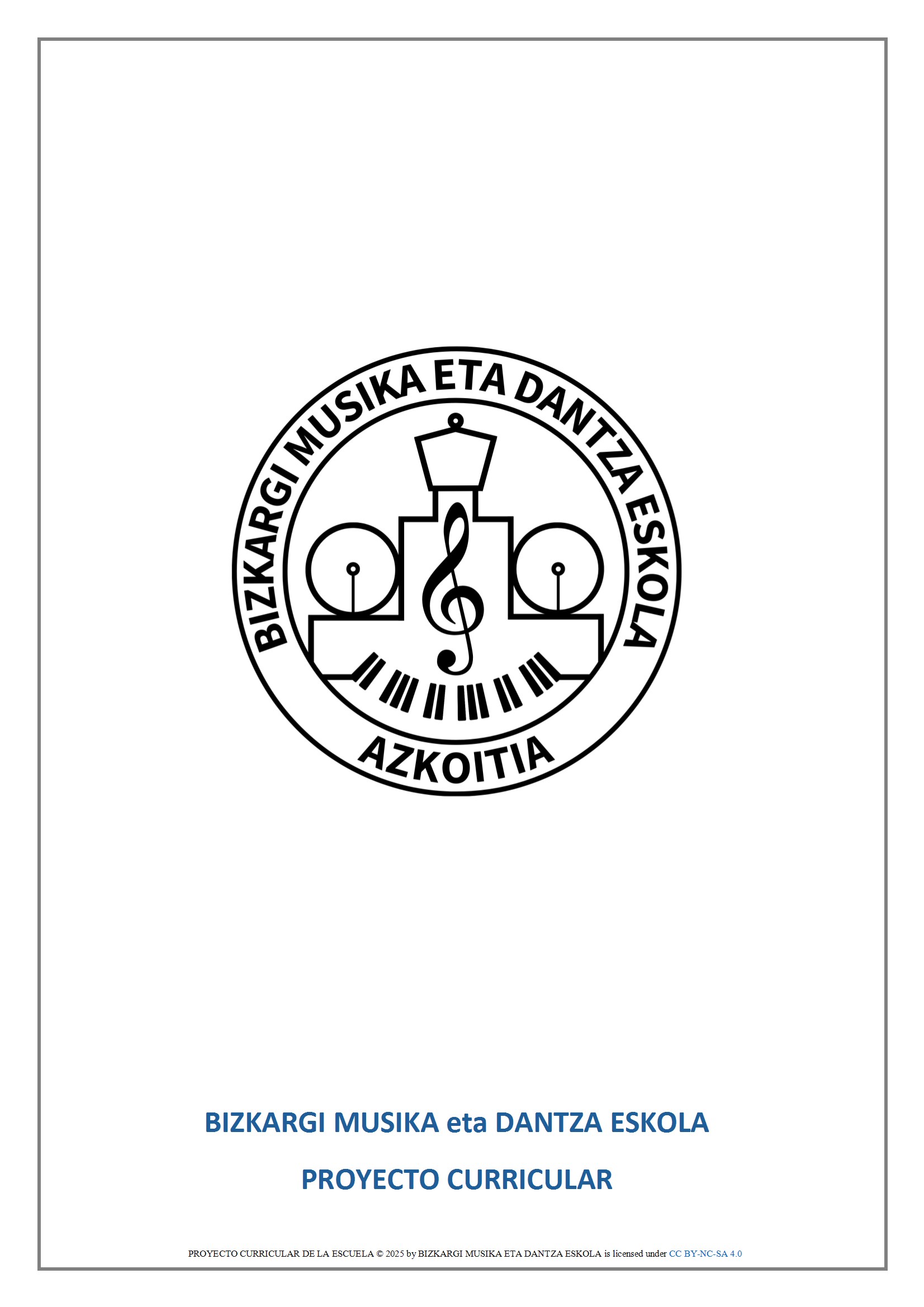 CURRICULUM PROIEKTUA