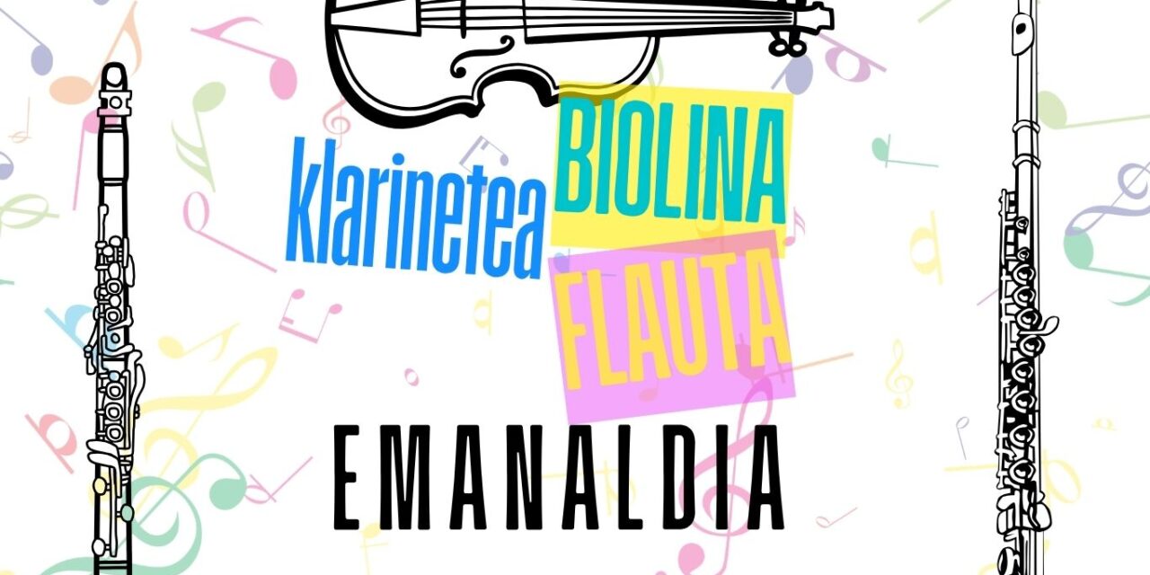 FLAUTA, BIOLIN ETA KLARINETE EMANALDIA